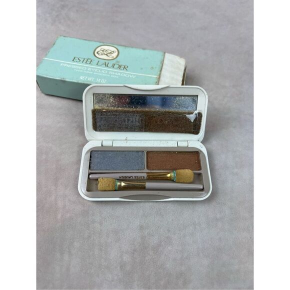 Vintage Estee Lauder Pressed Satin Eyeshadow Duo NOS RARE - Picture 2 of 7